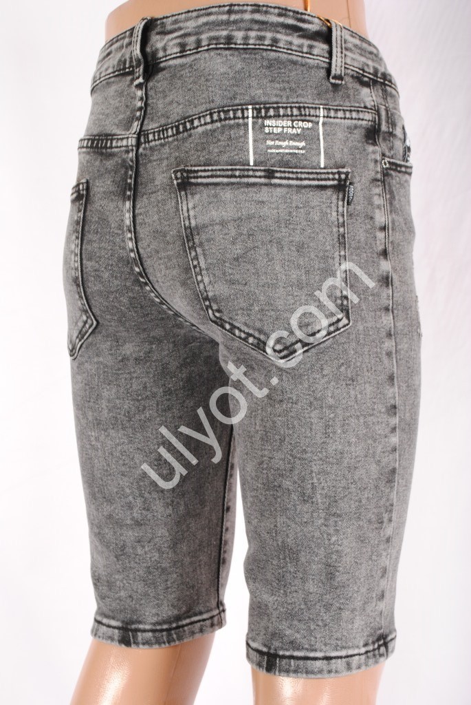 Фото 1 ШОРТЫ NEW JEANS (29-38) ГРАФИТ 805