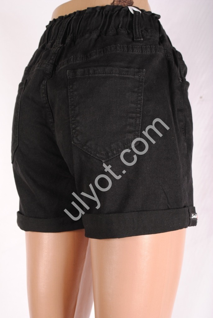 Фото 1 ШОРТЫ NEW JEANS (25-30) ЧЕРНЫЙ 3019