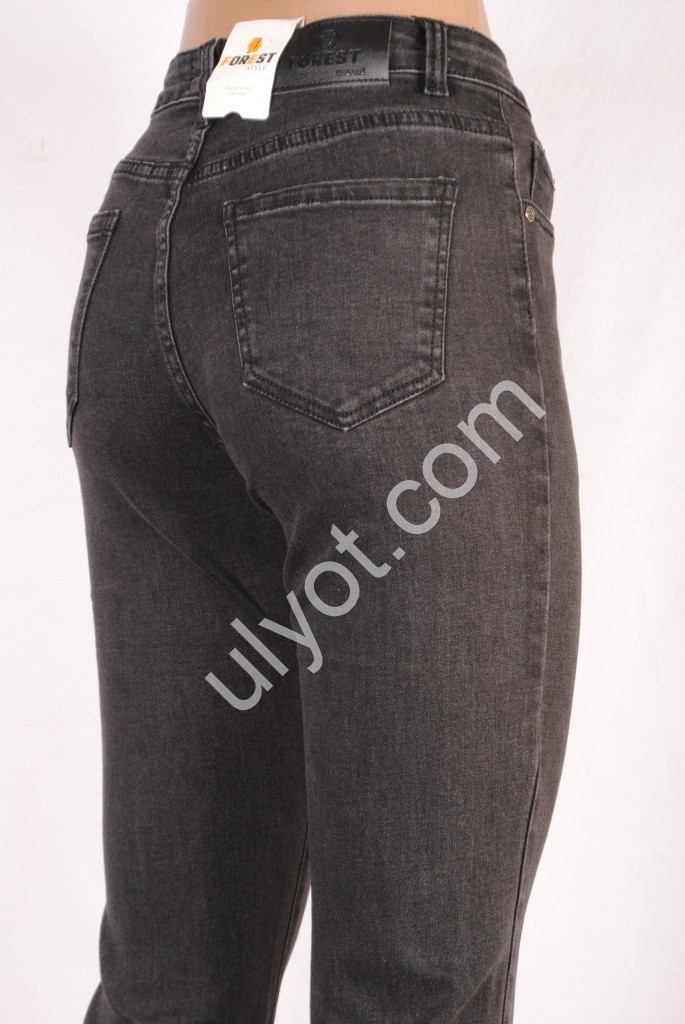 ДЖИНСЫ FOREST JEANS (25-30) ГРАФИТ 3279