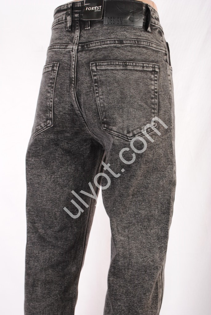 ДЖИНСЫ FOREST JEANS (28-36) ГРАФИТ 1044