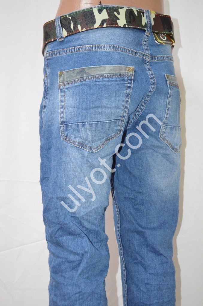 ДЖИНСЫ RESALSA (30-38) ГОЛУБОЙ 8120