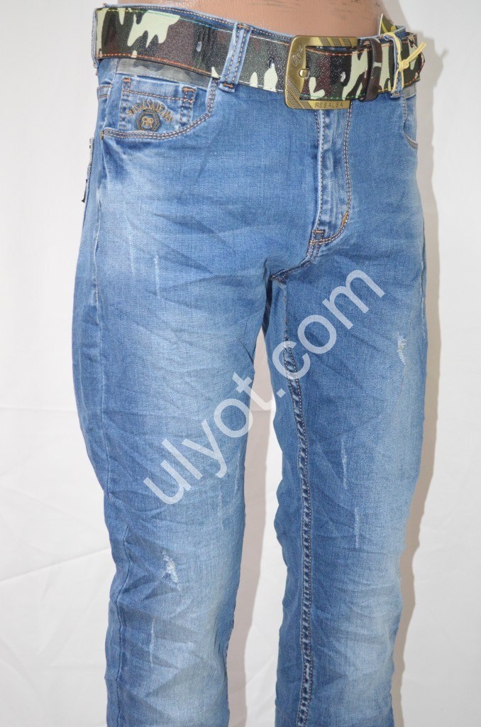 Фото 2 ДЖИНСИ RESALSA (30-38) БЛАКИТНИЙ 8120