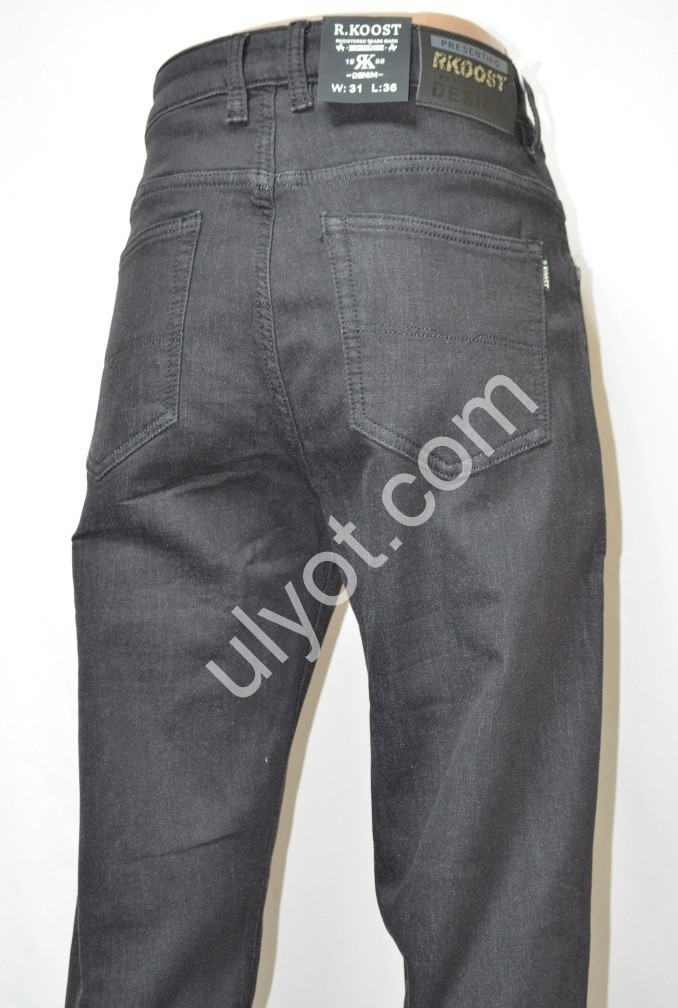 ДЖИНСЫ R.KOOST (27-33) ФЛИС ГРАФИТ RK701