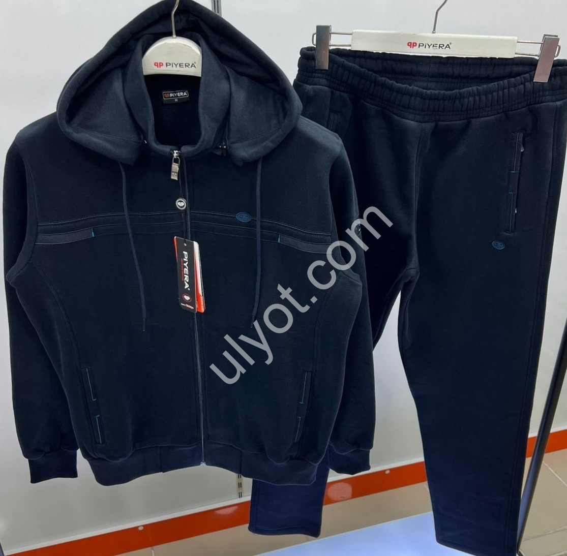 СПОРТ.КОСТЮМ (M-3XL) ПРЯМОЙ Т.СИНИЙ БАЙКА 5200