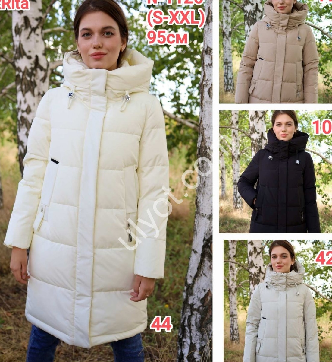 КУРТКА MAX RITA  (S-2XL) СВ.СЕРЫЙ 1126