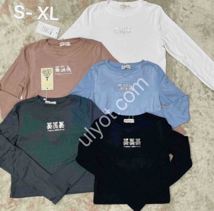 ЛОНГСЛІВ (S-XL) БІЛИЙ D296