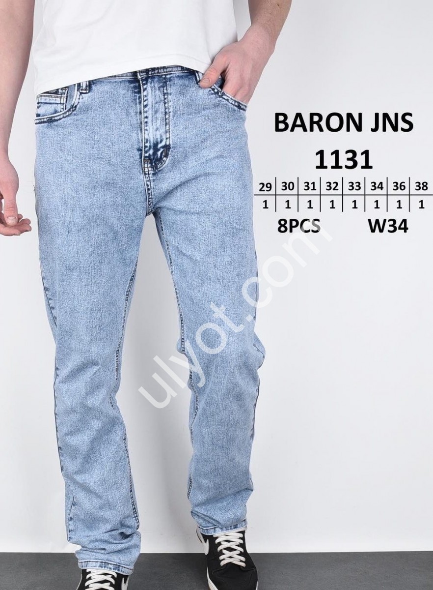 ДЖИНСИ BARON (29-38) БЛАКИТНИЙ 1131