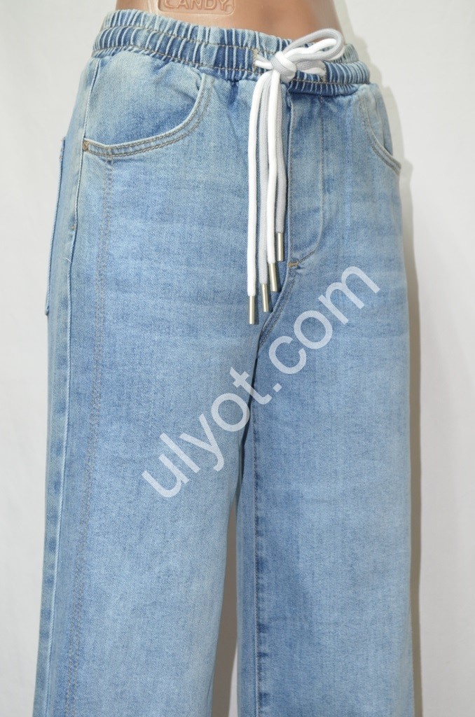 Фото 2 ДЖИНСЫ DENIM NEW (25-30) ГОЛУБОЙ 596