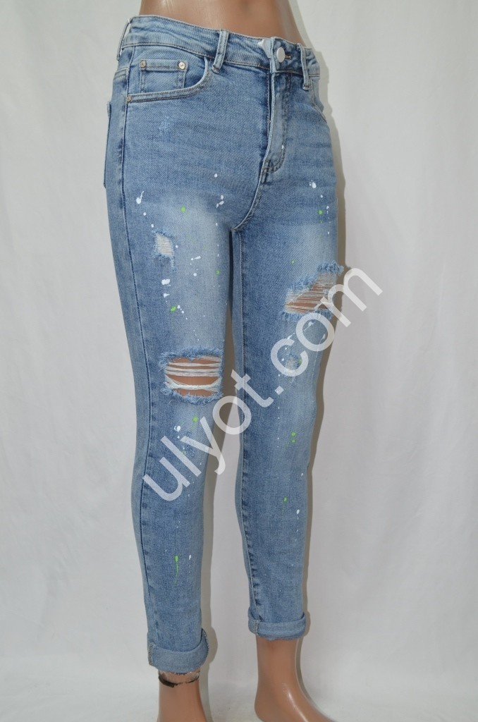 ДЖИНСЫ DENIM NEW (25-30) ГОЛУБОЙ 580