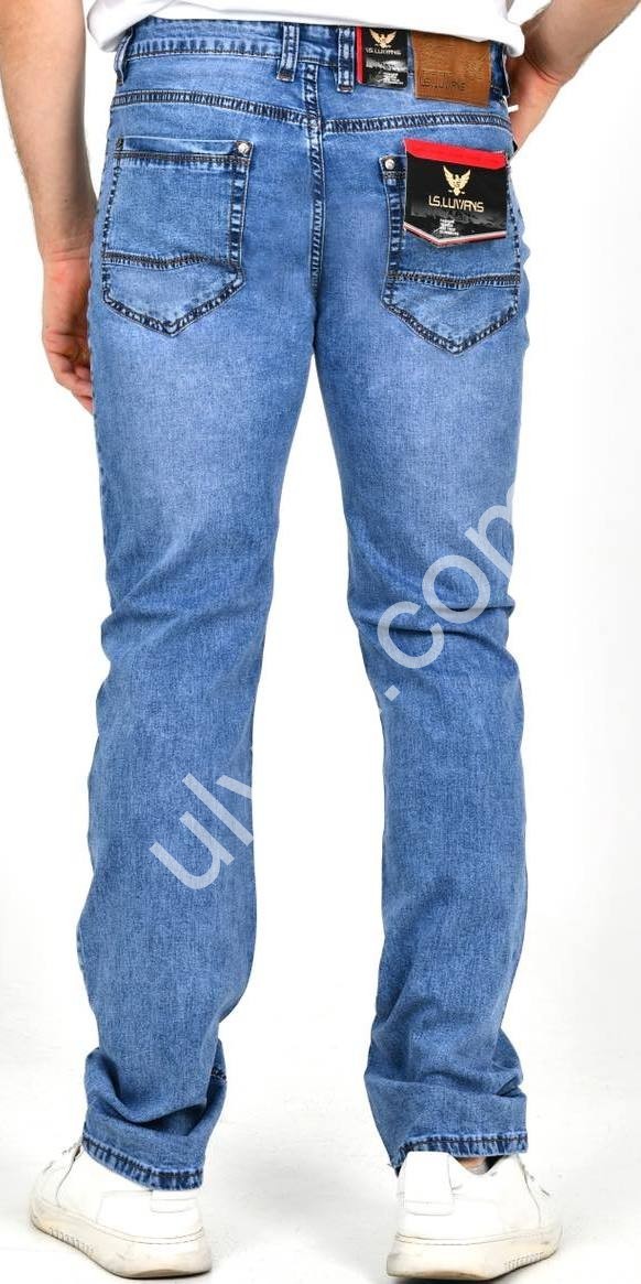 ДЖИНСЫ LS. JEANS (32-40) Т.ГОЛУБОЙ 348B