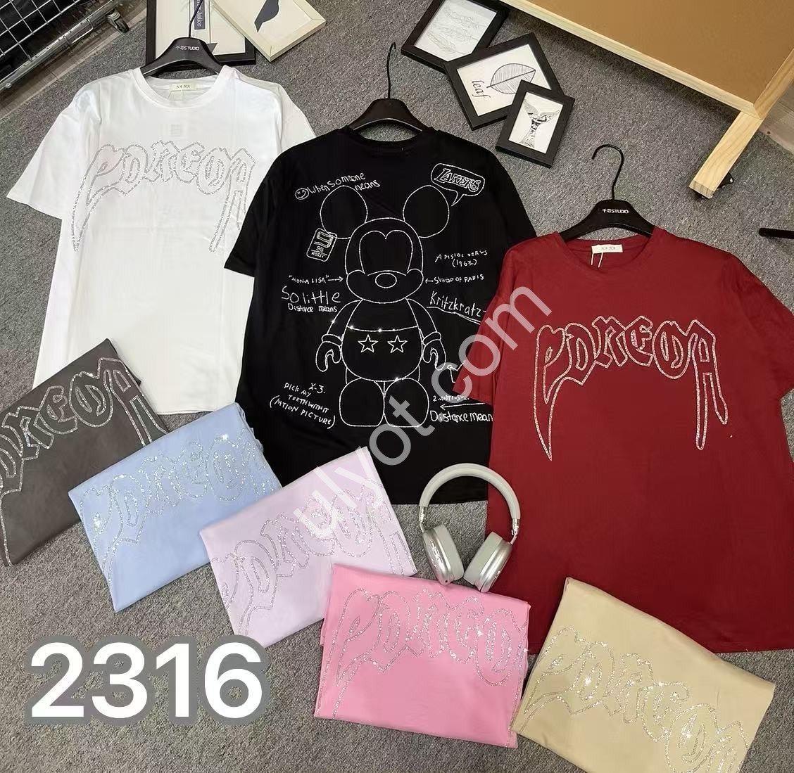ФУТБОЛКА (OVER SIZE) МІКС 2316