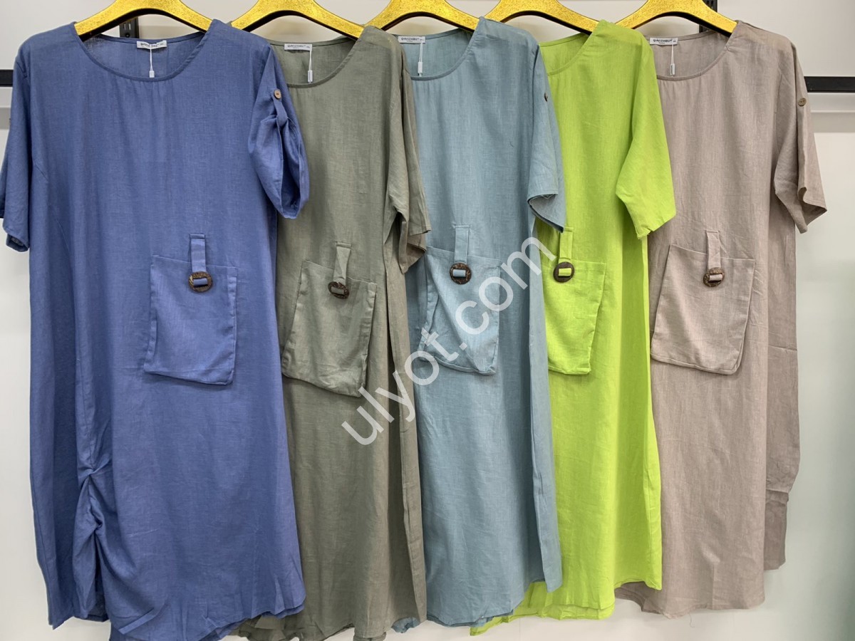 СУКНЯ (3XL-6XL) САЛАТОВИЙ 10805