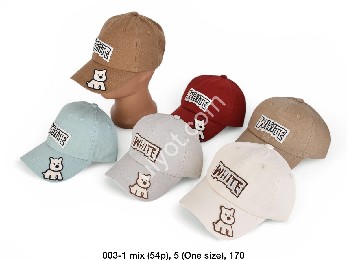 КЕПКА WHITE (54) МИКС 003-1