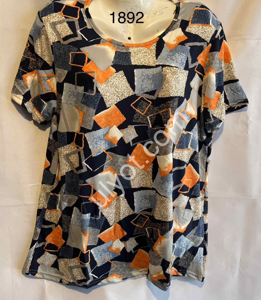 ФУТБОЛКА (L-5XL) ОРАНЖ МІКС 1812