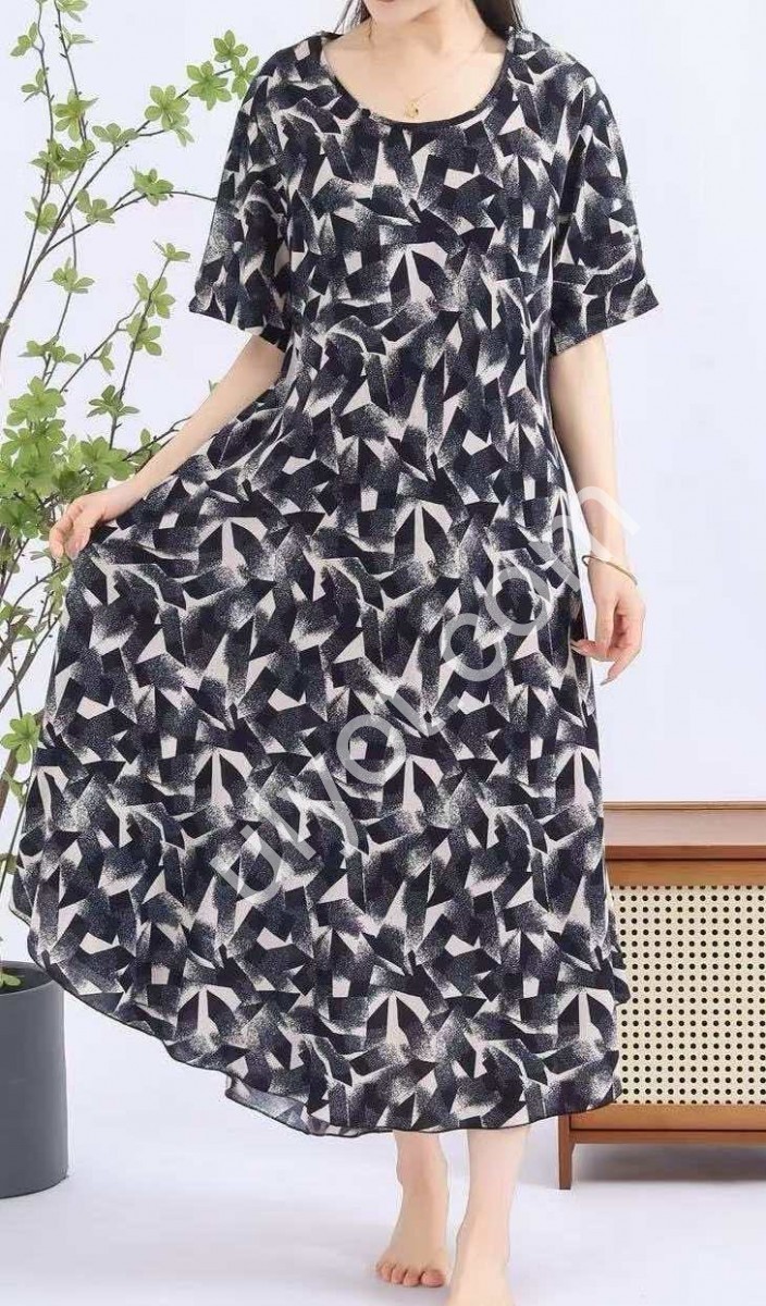 СУКНЯ (ONE SIZE 60) ЧОРН+БІЛ 081