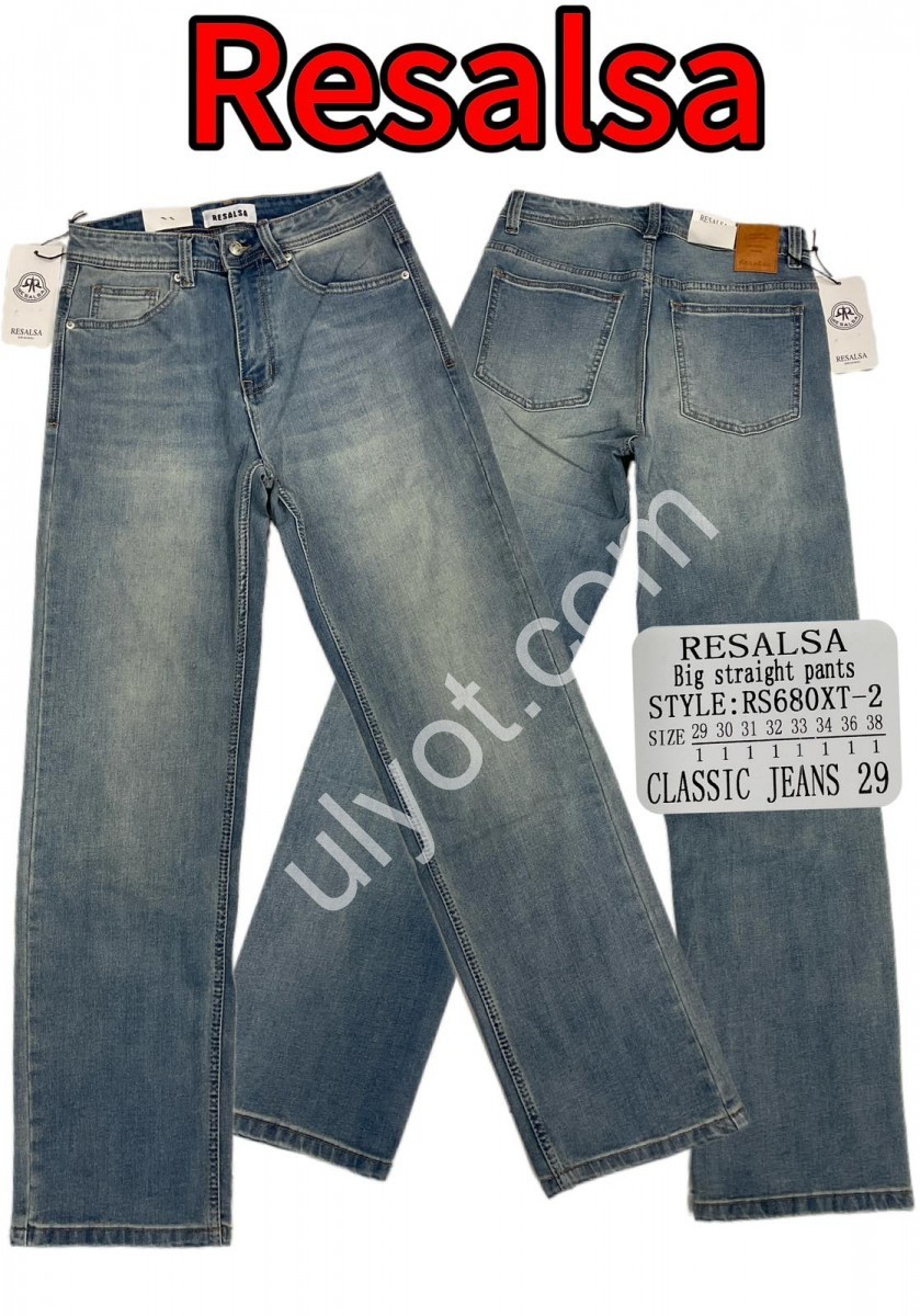 ДЖИНСИ RESALSA (29-38) ТЕМНО СІРИЙ RS680XT-2