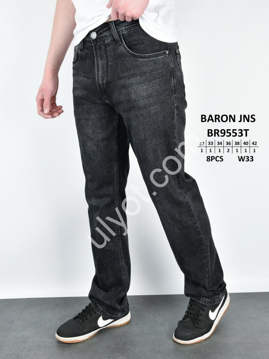 ДЖИНСИ BARON (32-42) Т.СІРИЙ 9553
