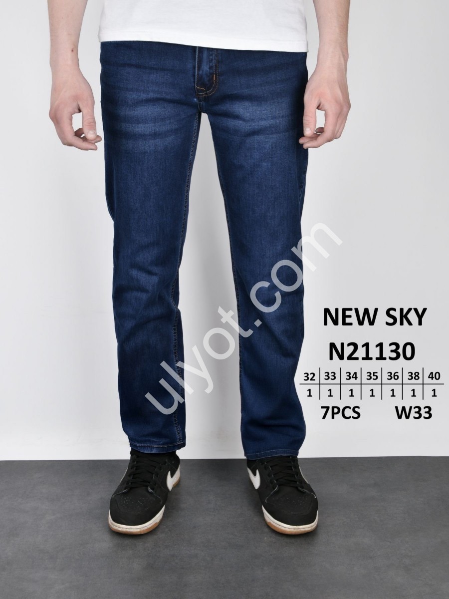 ДЖИНСИ NEW SKY (32-40) Т.СИНІЙ 21130