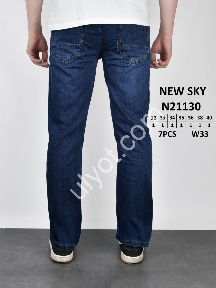 ДЖИНСИ NEW SKY (32-40) Т.СИНІЙ 21130