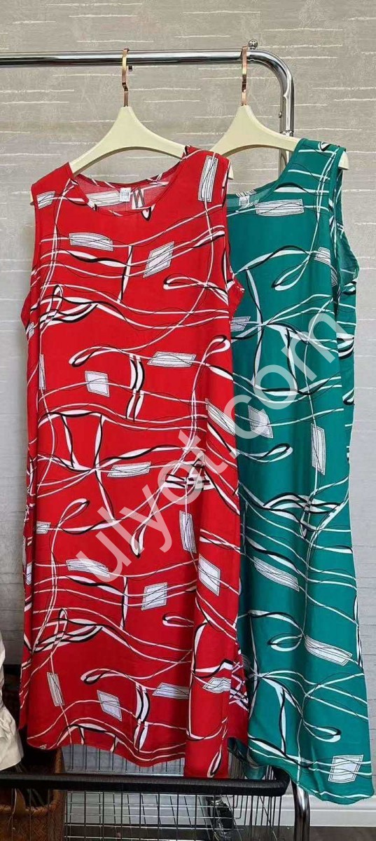 ПЛАТЬЕ АБСТРАКЦИЯ (ONESIZE 60) МИКС 072