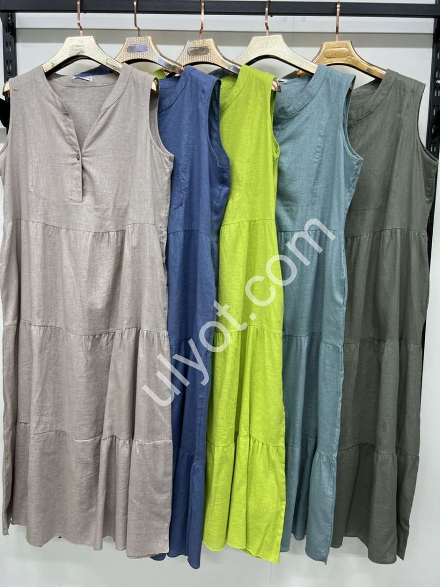ПЛАТЬЕ (3XL-6XL) САЛАТОВЫЙ 10753