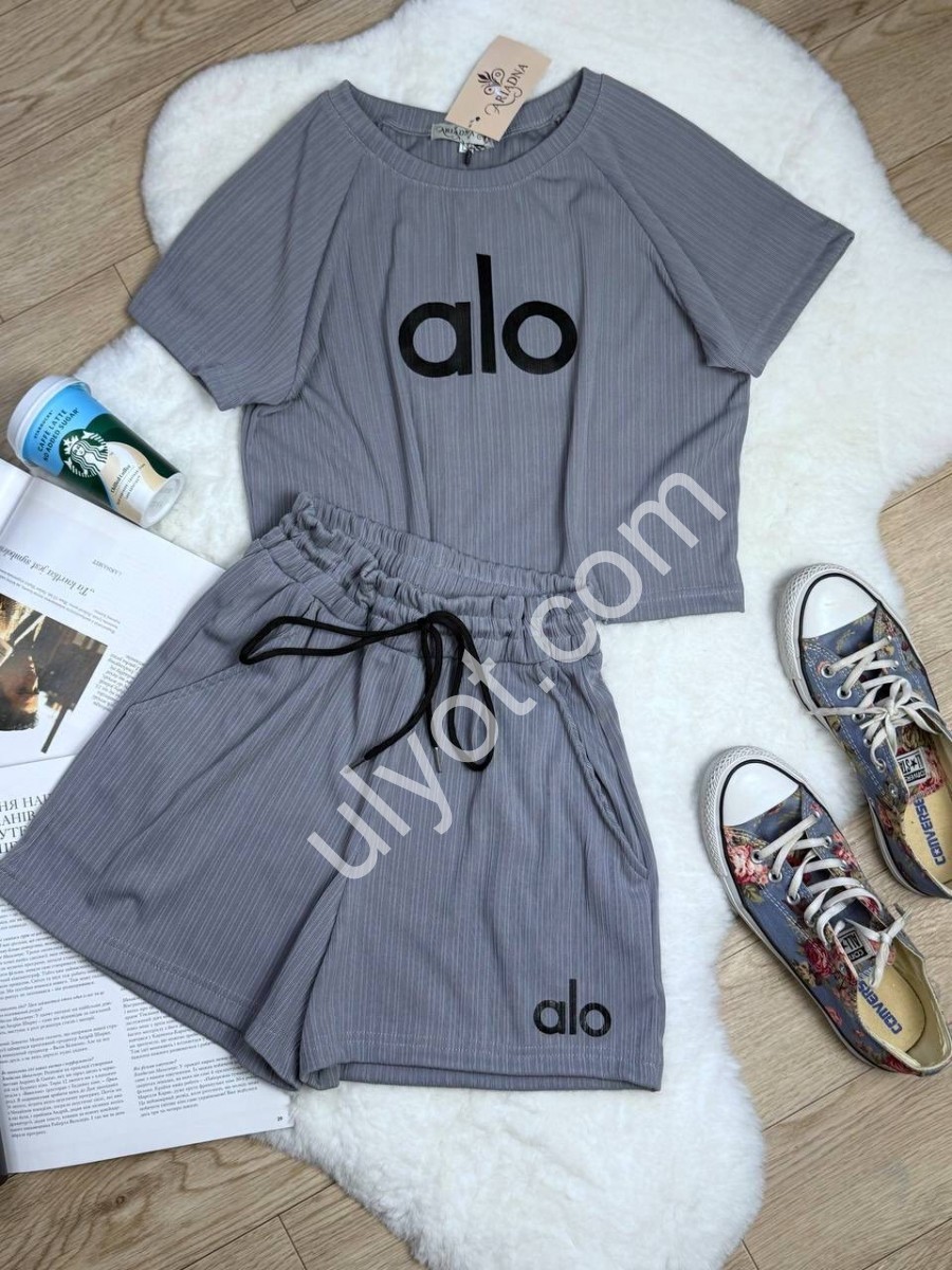 КОСТЮМ ALO (42-48) СІРИЙ 4213