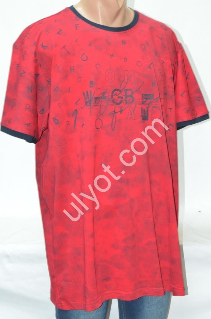 ФУТБОЛКА-90 (2XL-5X) ЧЕРВОНИЙ 5990