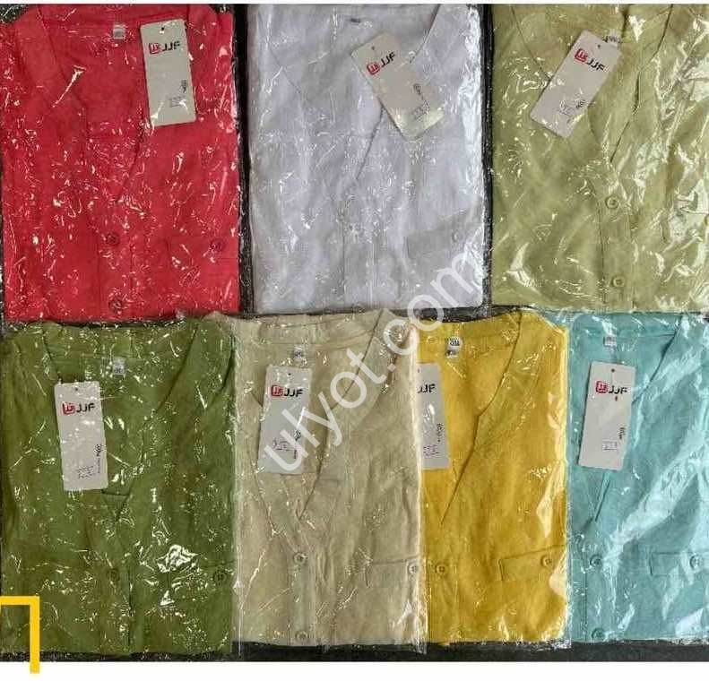 БЛУЗКА (3XL-6XL) БЛАКИТНИЙ 218