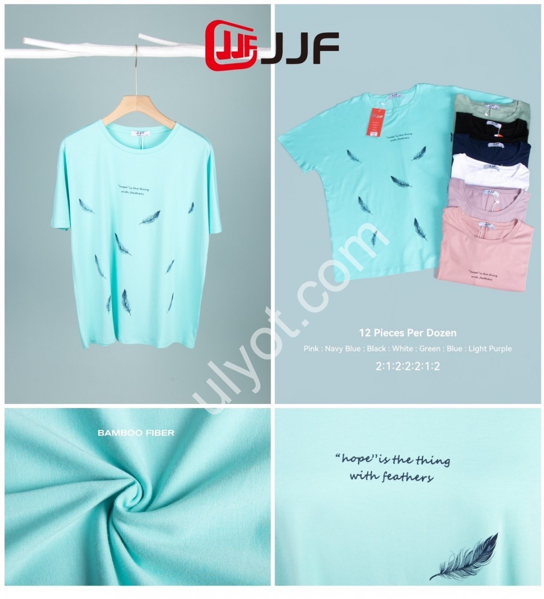 ФУТБОЛКА ПЕРЬЯ (ONE SIZE 56/58) МИКС 9011