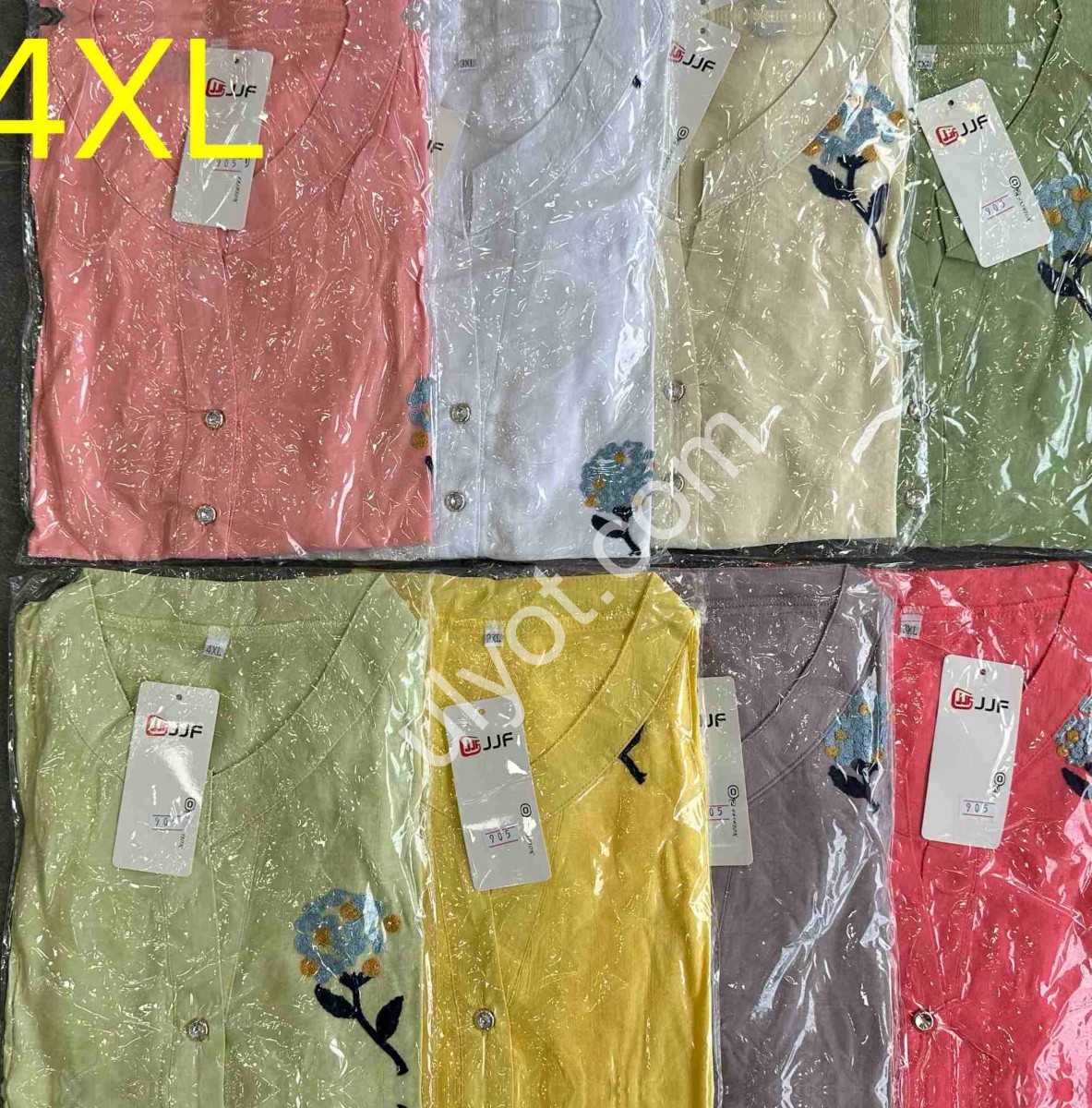 БЛУЗКА (XL-4XL) РОЖОВИЙ 905