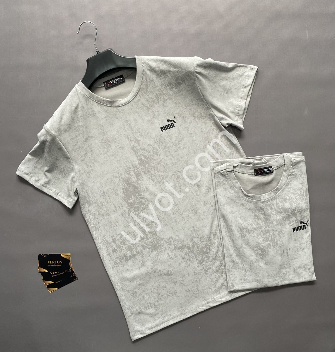ФУТБОЛКА P15 (S-2XL) СВ.СЕРЫЙ 444