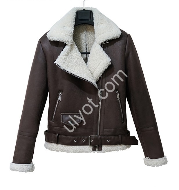 ДУБЛЕНКА AOLONG (S-2XL) КОРИЧНЕВЫЙ 8818