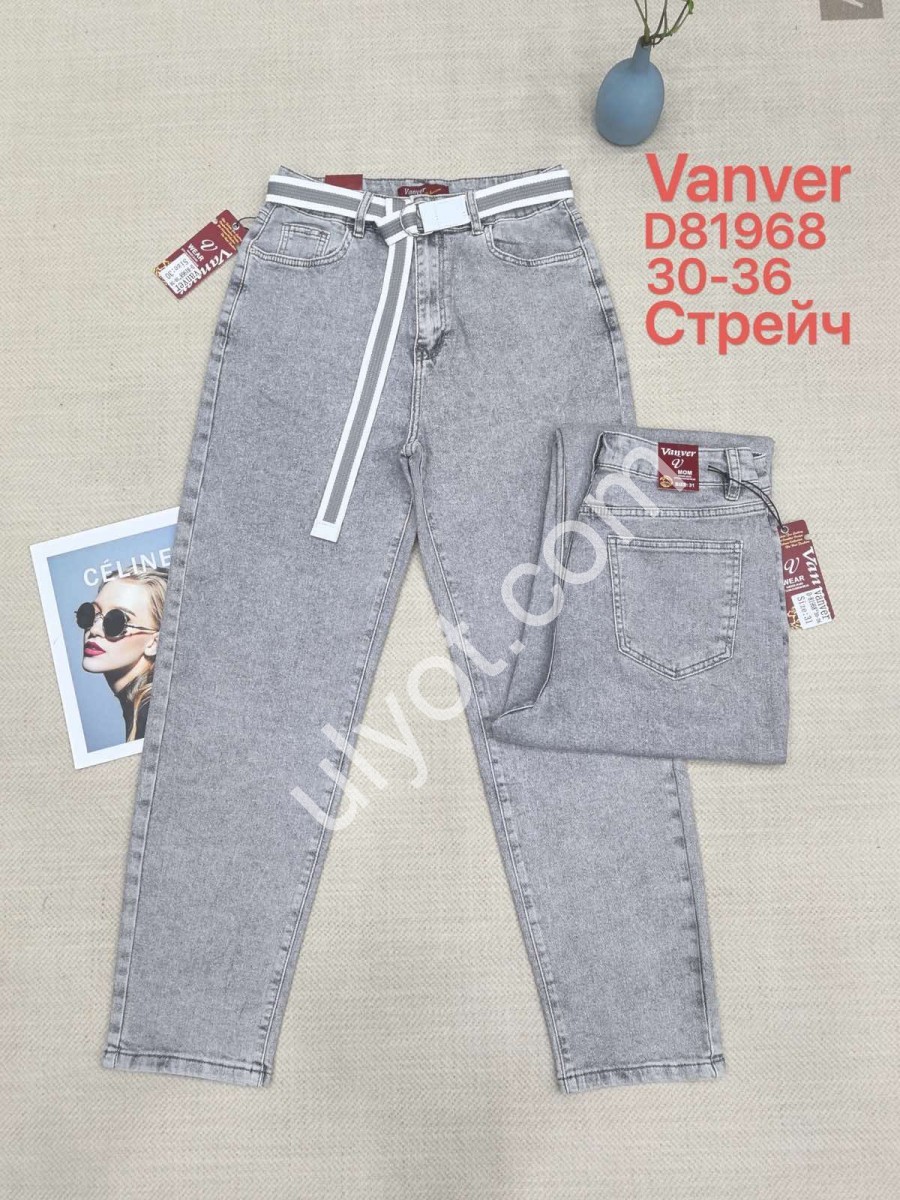 ДЖИНСЫ VANVER (30-36) ГОЛУБОЙ 81968