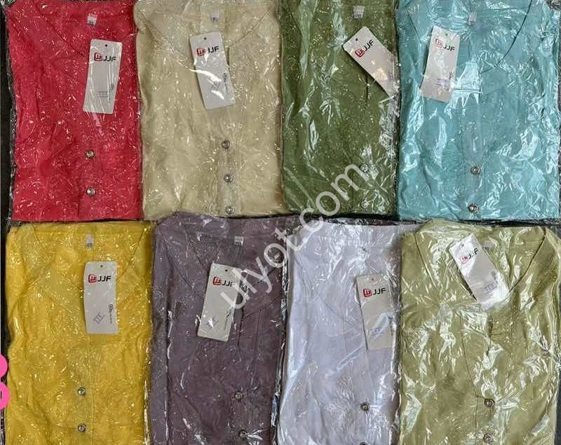 БЛУЗКА (XL-4XL) ГОЛУБОЙ 208