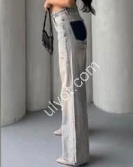 ДЖИНСЫ ZEO BASIC  (34-40) ГОЛУБОЙ 1332