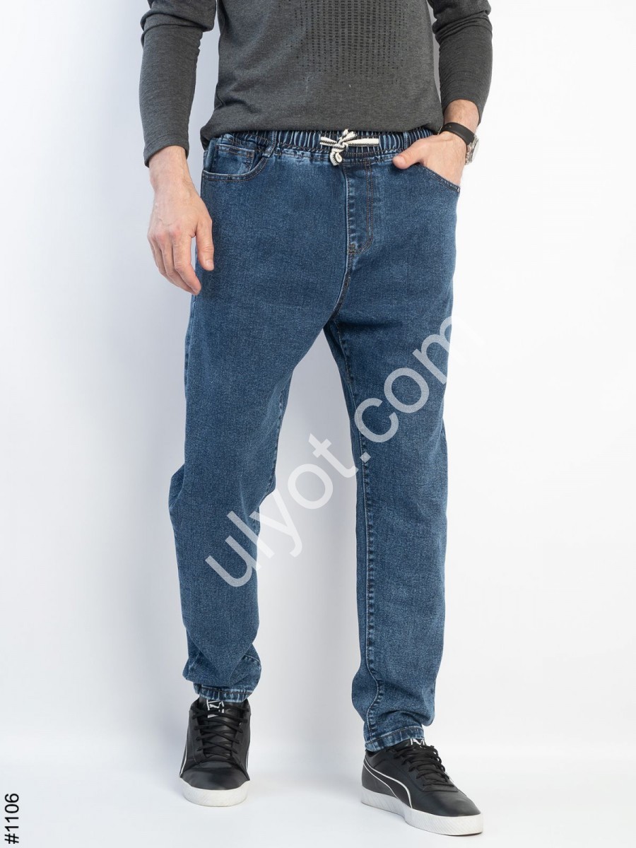 ДЖИНСИ GAXGAX MOM (30-40) СИНІЙ 1106