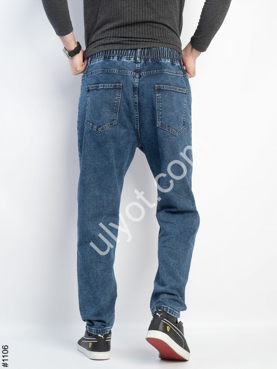 ДЖИНСИ GAXGAX MOM (30-40) СИНІЙ 1106
