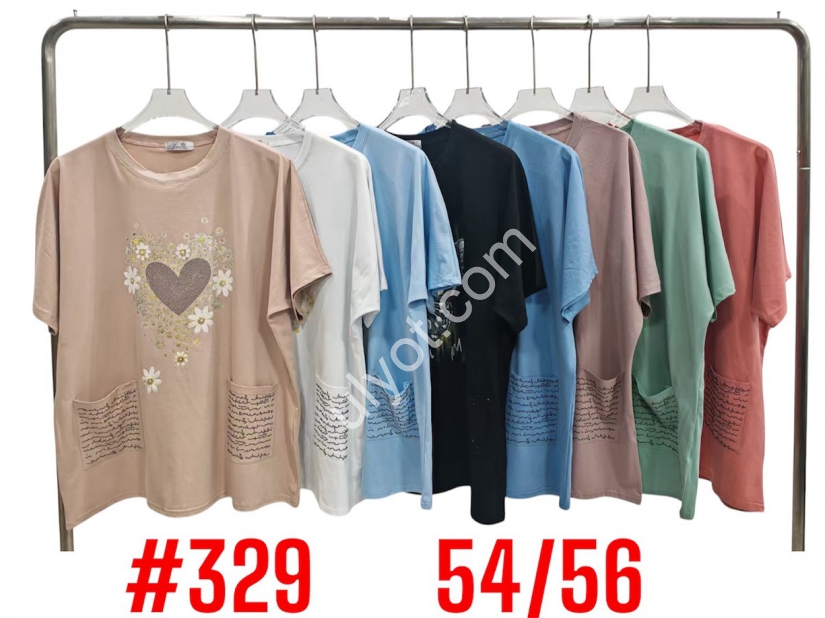 ФУТБОЛКА (ONE SIZE 54-56) МІКС 329
