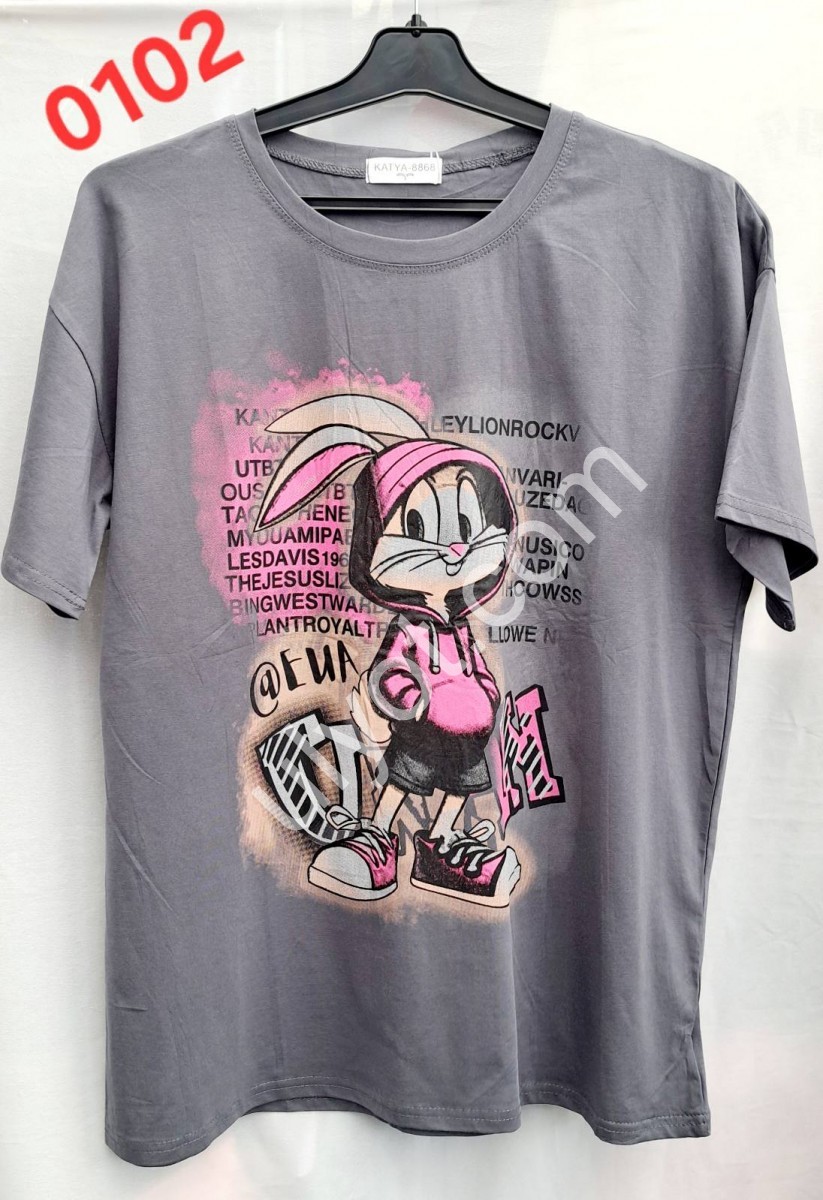 ФУТБОЛКА BUGS BUNNY (ONE SIZE 48/56) ЧЕРНЫЙ 0102