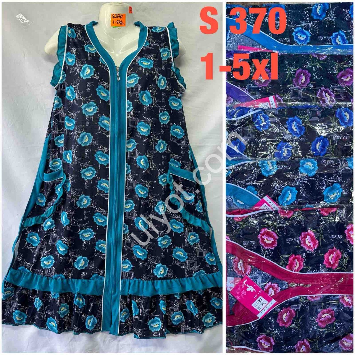 ХАЛАТ (XL-5XL) МІКС-06 370