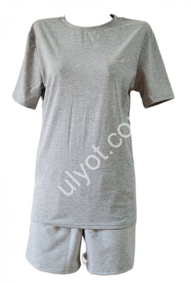 КОСТЮМ N02 (46-54) СВ.СЕРЫЙ-07 