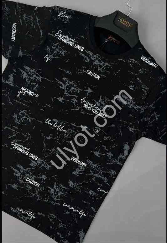 ФУТБОЛКА (2XL-6XL) ЧОРНИЙ+СІРИЙ 1106