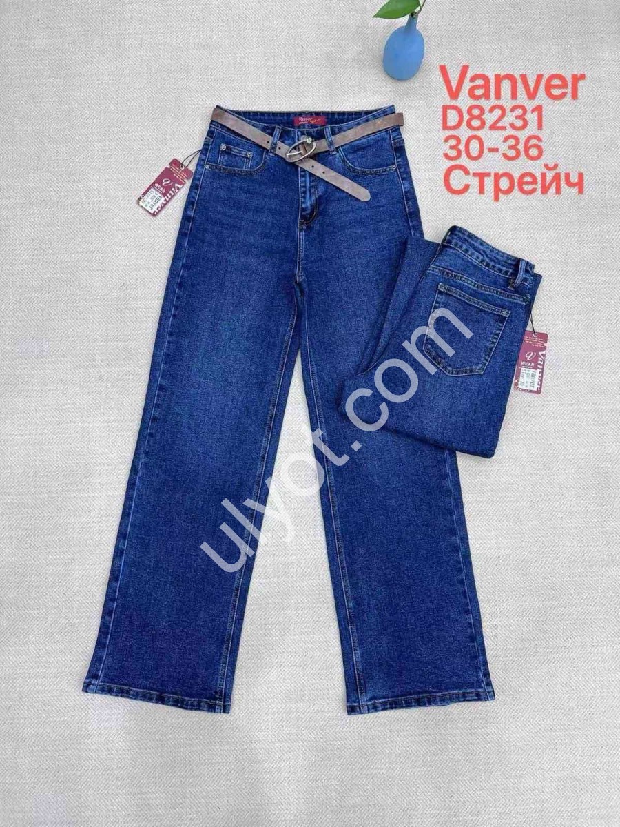 ДЖИНСЫ VANVER (30-36) СИНИЙ 8231