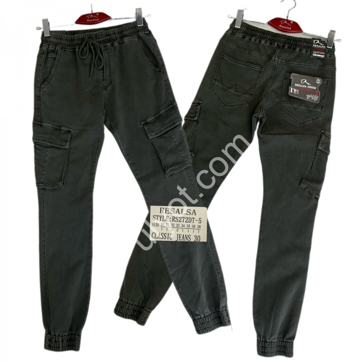 ДЖИНСИ RESALSA (30-38) Т.СІРИЙ RS272