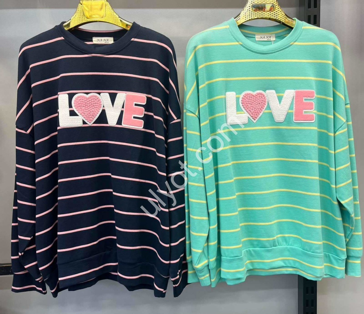 БАТНИК LOVE (OVER SIZE) БИРЮЗОВЫЙ TW312