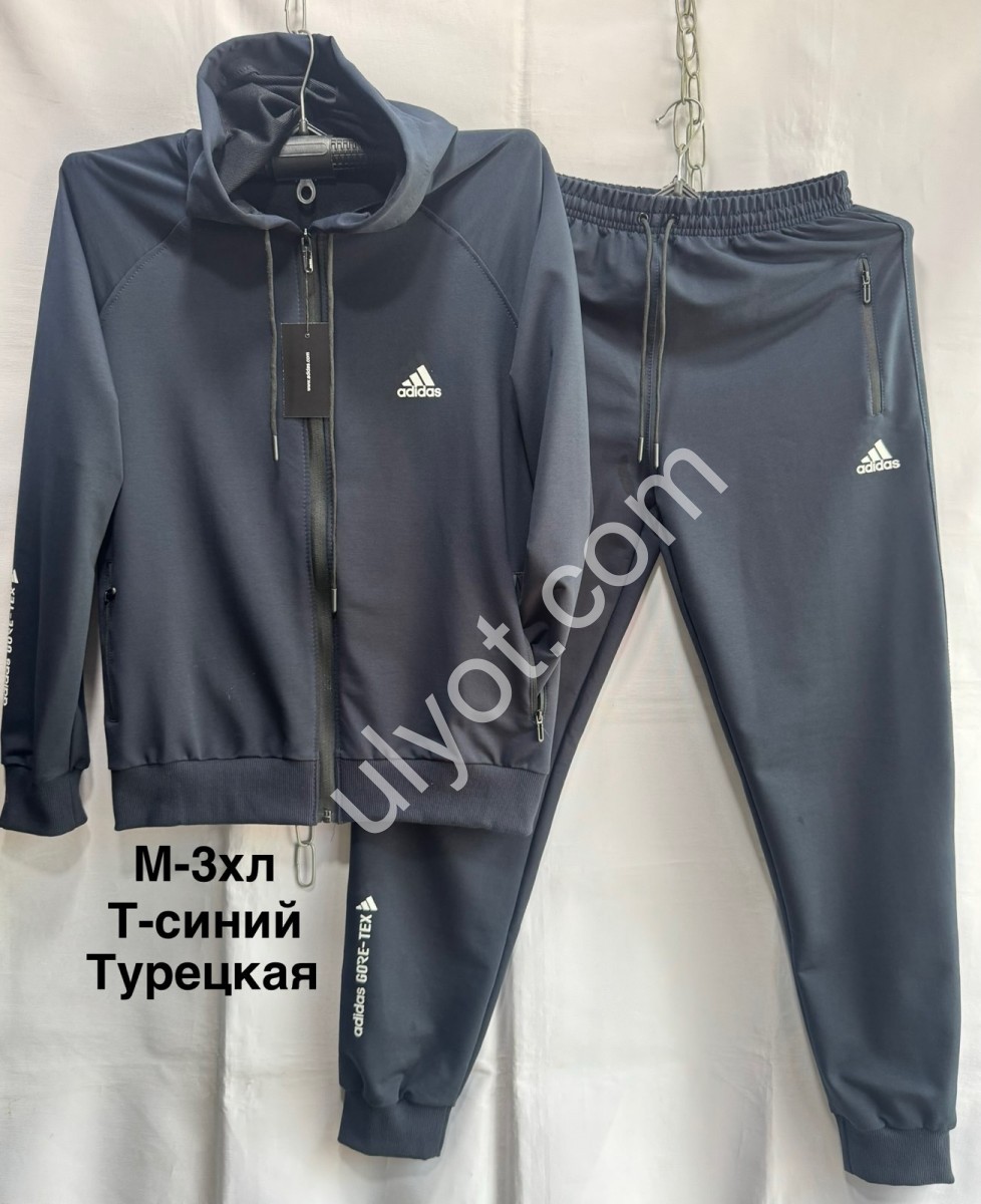 СПОРТ.КОСТЮМ A01 (M-3XLXL) МАНЖЕТ Т.СИНИЙ-2 