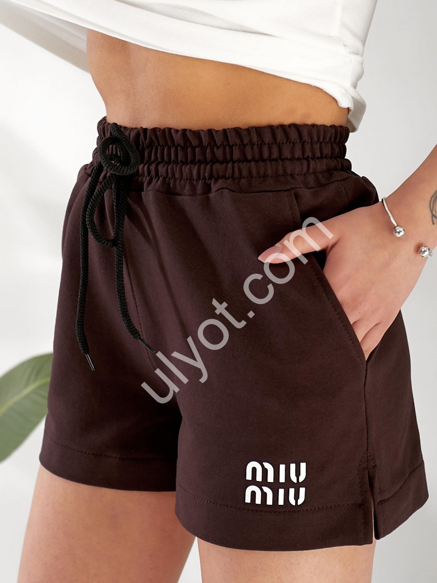 ШОРТИ MIU (42-50) КОРИЧНЕВИЙ 6606