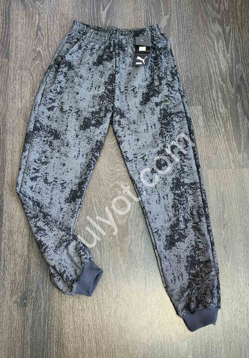 СПОРТ.ШТАНЫ P15 (36-44) МАНЖЕТ СЕРЫЙ 