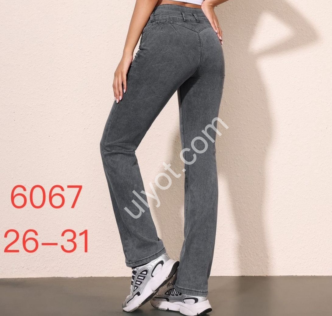 ДЖИНСЫ JELEEY (26-31) СЕРЫЙ 6067
