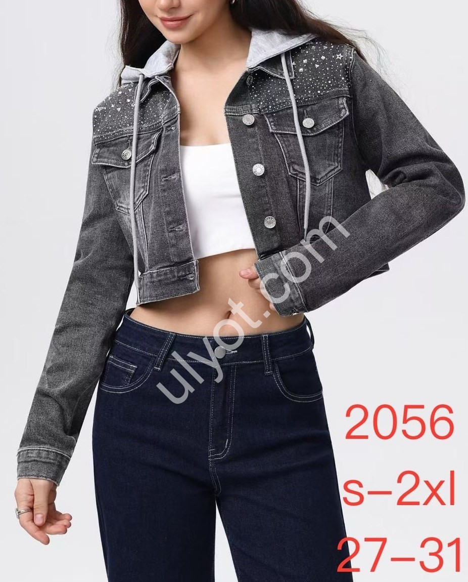 ДЖИНСОВАЯ КУРТКА JELEEY (S-2XL) ГРАФИТ 2056